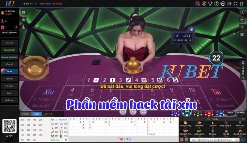 Phần mềm hack tài xỉu kubet