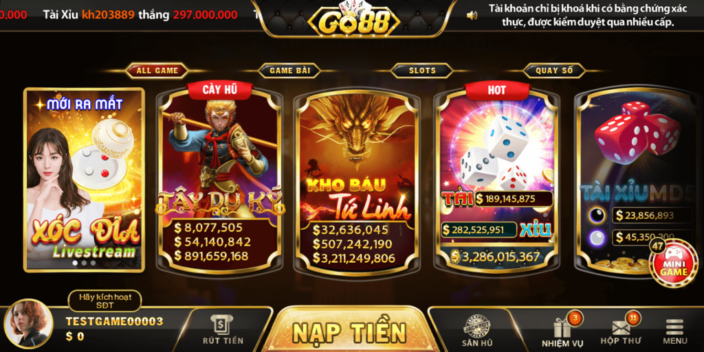 Go88 - Nhà cái game bài đổi thưởng uy tín