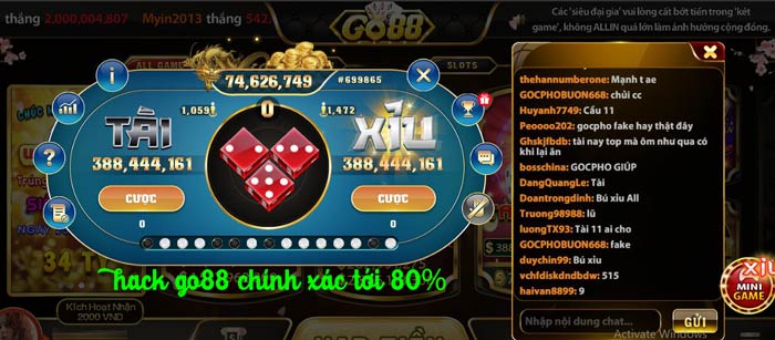 Hack go88 - nâng cao tỷ lệ chiến thắng