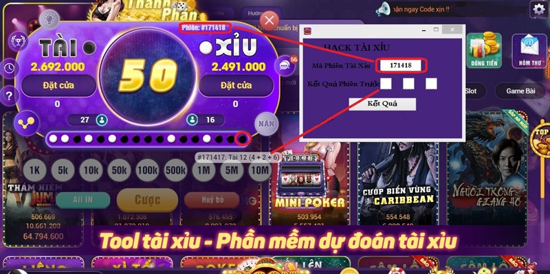 ứng dụng hack tài xỉu