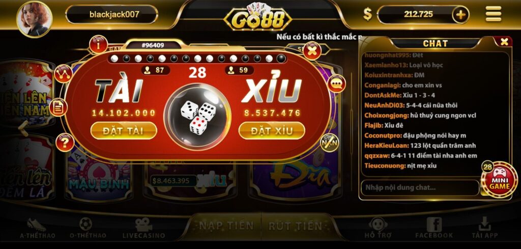 Phần mềm hack tài xỉu go88