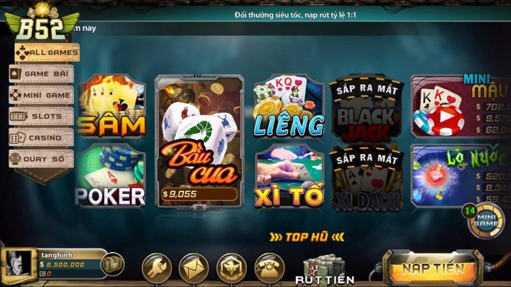 Tính năng nổi bật của b52 game