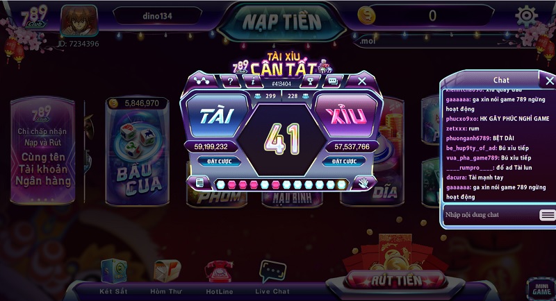 Game tài xỉu 789