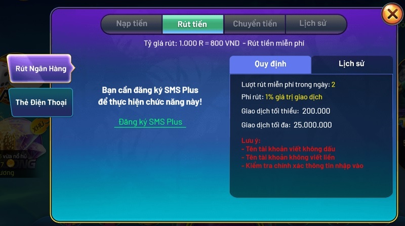 3 bước rút tiền nhanh chóng được cổng game chấp nhận