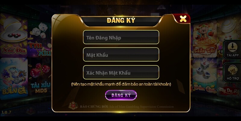 Đăng ký tài khoản chơi game tài xỉu nhanh chóng chỉ với vài thao tác