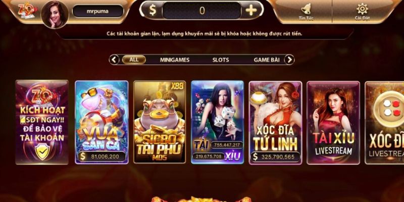 Kho game chất lượng hấp dẫn mọi cược thủ tham gia cá cược