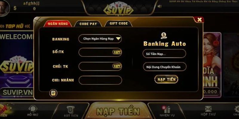 Nạp tiền thành công sau 4 bước đơn giản tại cổng game uy tín