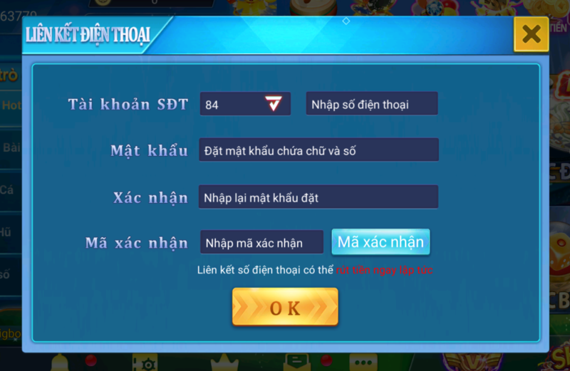 Đăng ký cực nhanh để thỏa sức chơi game cá cược mỗi ngày