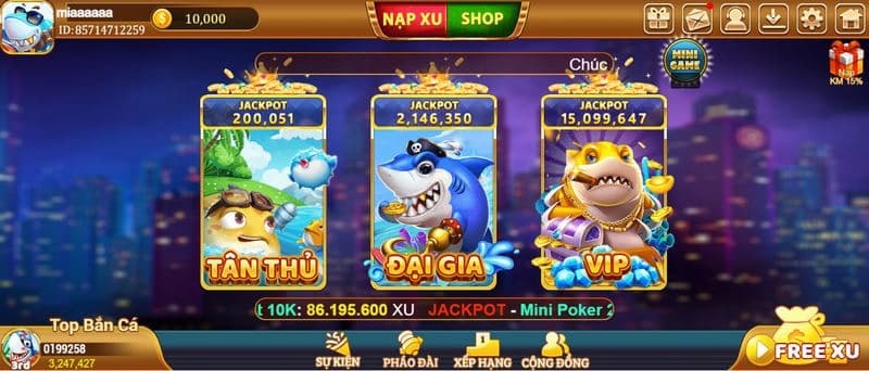 Game bắn cá Xu Vàng 777 được thiết kế rất thông minh và độc đáo