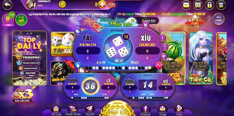 Tài xỉu game được nhiều anh em bet thủ yêu thích